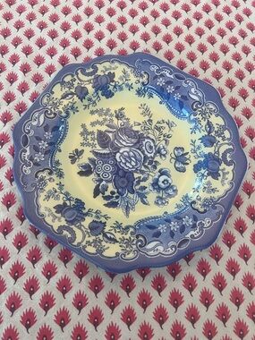 Spode Blue Room Garden “Blue Rose” 9” Plate | Blue & White Floral England